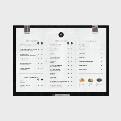 MENU QUẦY BAR